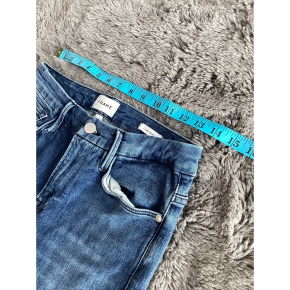 Frame Women's Denim Le Mini Bootcut Jeans Cowgirl Western Rancher Blue Size 29 - Picture 8 of 10